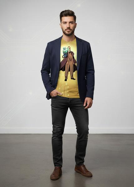 Model z koszulką Jana Czochralskiego